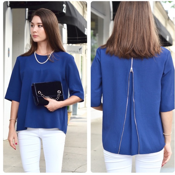 Everlane Tops - Everlane Japanese Goweave Back-zip Tee Shirt